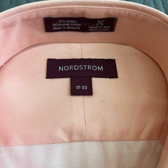 Nordstrom Men's Coral Dress Shirt - Picture 2 of 3